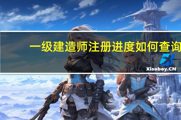 一级建造师注册进度如何查询