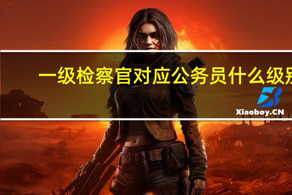 一级检察官对应公务员什么级别（一级大检察官什么级别）