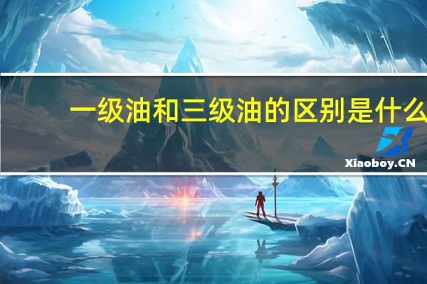 一级油和三级油的区别是什么
