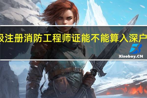一级注册消防工程师证能不能算入深户技能标准