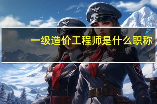 一级造价工程师是什么职称