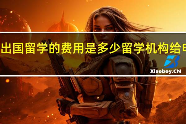 一般出国留学的费用是多少 留学机构给申请的费用
