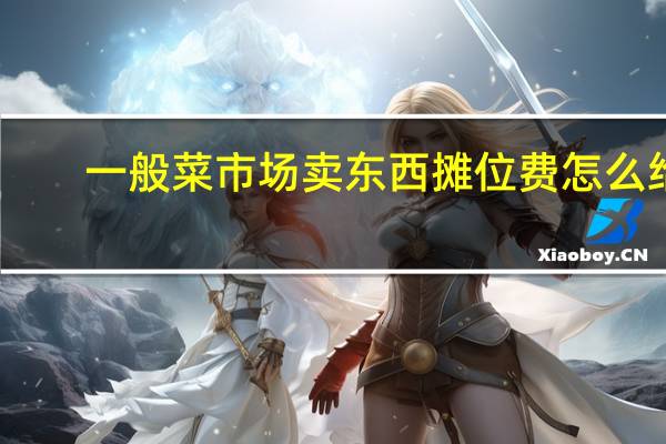 一般菜市场卖东西摊位费怎么给