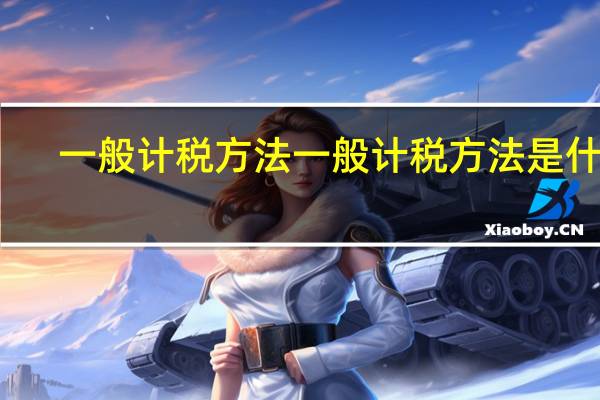 一般计税方法 一般计税方法是什么
