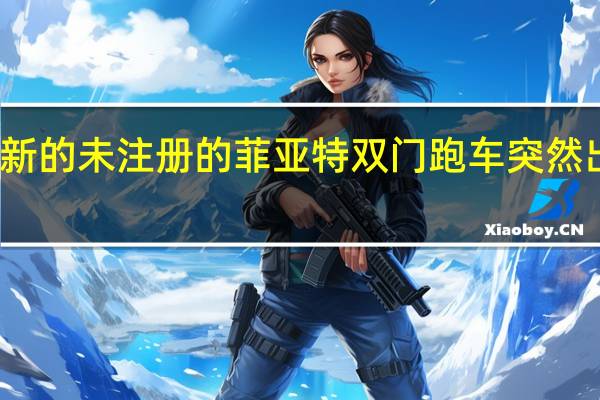 一辆崭新的未注册的菲亚特双门跑车突然出现在市场上