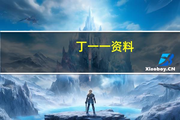 丁一一资料（丁一丫）