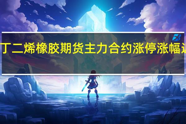 丁二烯橡胶期货主力合约涨停涨幅近13%