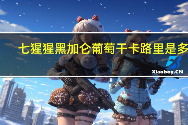 七猩猩 黑加仑葡萄干卡路里是多少