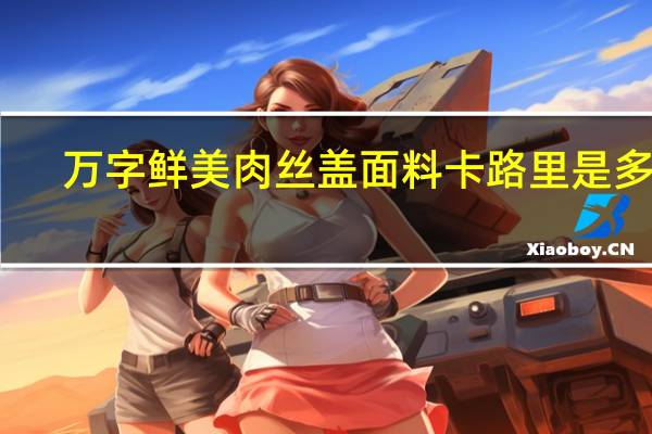 万字 鲜美肉丝盖面料卡路里是多少