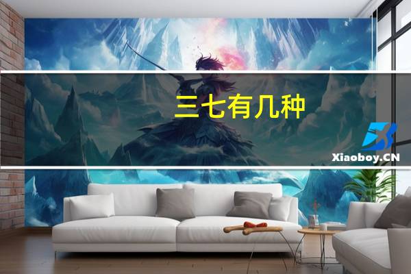 三七有几种