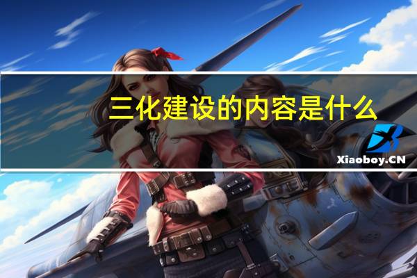 三化建设的内容是什么