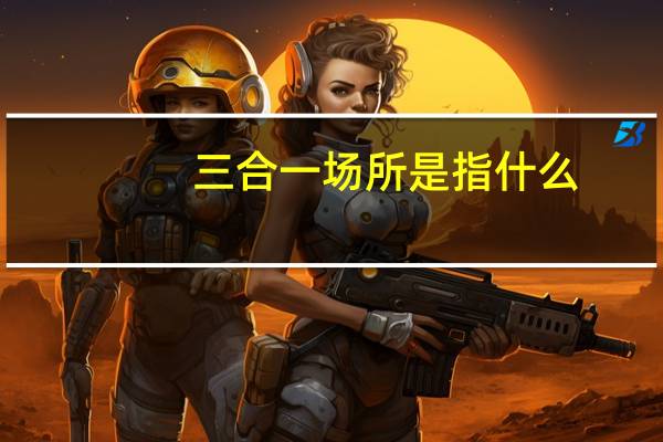 三合一场所是指什么