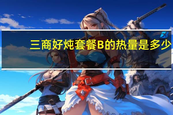 三商 好炖套餐B的热量是多少