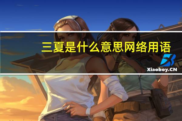 三夏是什么意思网络用语（三夏是什么意思）