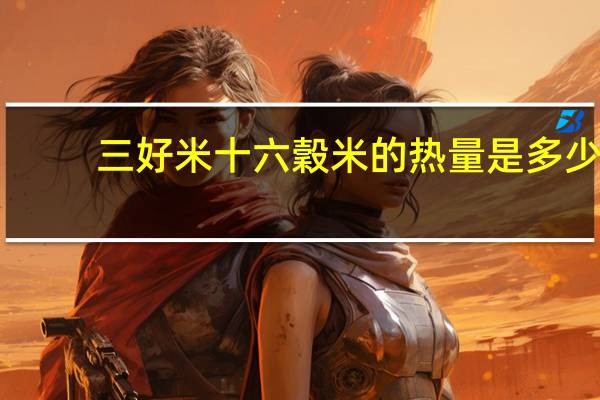 三好米 十六穀米的热量是多少