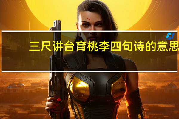 三尺讲台育桃李四句诗的意思（三尺讲台育桃李 下联是什么）