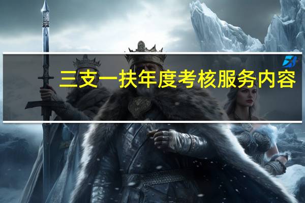 三支一扶年度考核服务内容