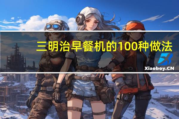 三明治早餐机的100种做法