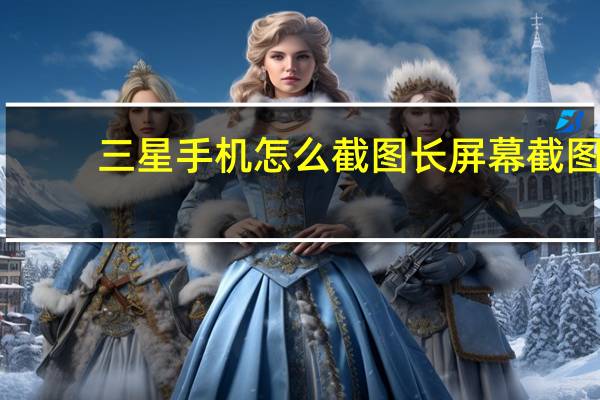 三星手机怎么截图长屏幕截图（三星手机怎么截图）