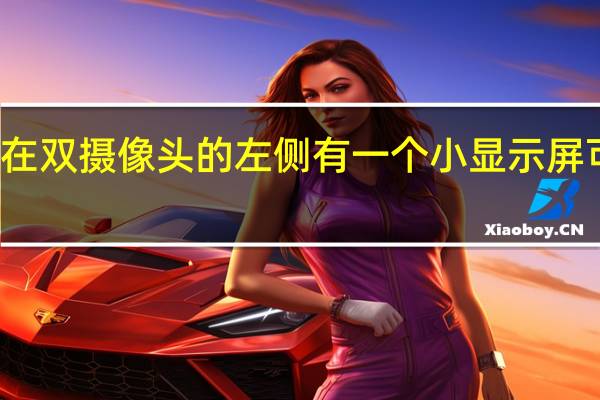 三星智能手机在双摄像头的左侧有一个小显示屏 可以显示来电和通知