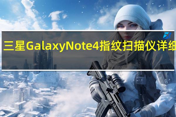 三星Galaxy Note 4指纹扫描仪详细信息