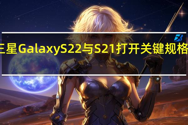 三星GalaxyS22与S21打开关键规格的包装