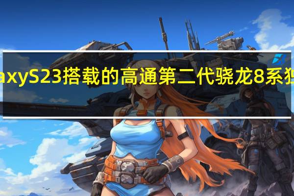 三星GalaxyS23搭载的高通第二代骁龙8系独家定制的版本