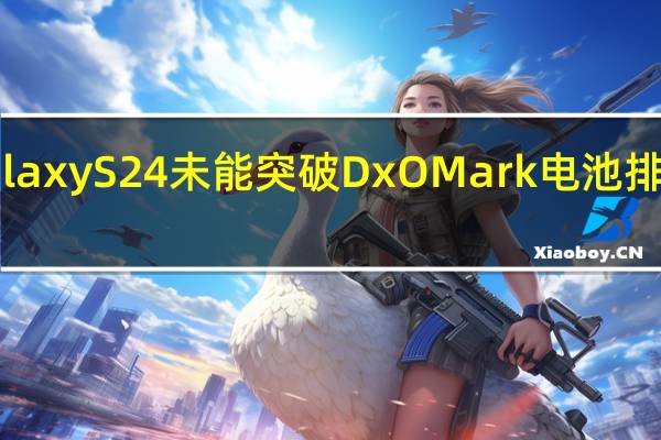 三星GalaxyS24未能突破DxOMark电池排行榜前100名