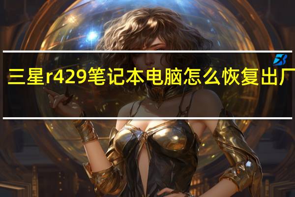 三星r429笔记本电脑怎么恢复出厂设置（三星r429笔记本）