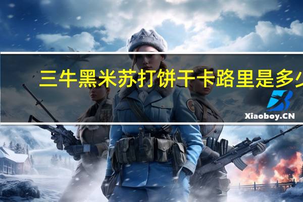 三牛 黑米苏打饼干卡路里是多少