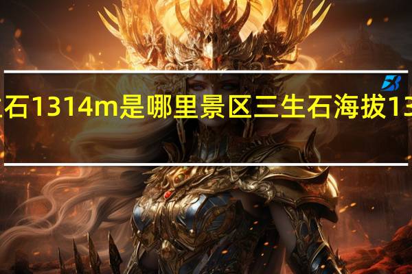 三生石1314m是哪里景区 三生石海拔1314米图片