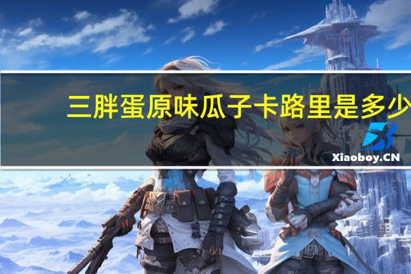 三胖蛋 原味瓜子卡路里是多少