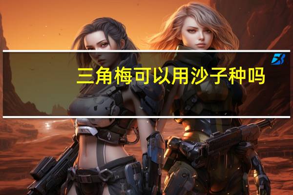 三角梅可以用沙子种吗