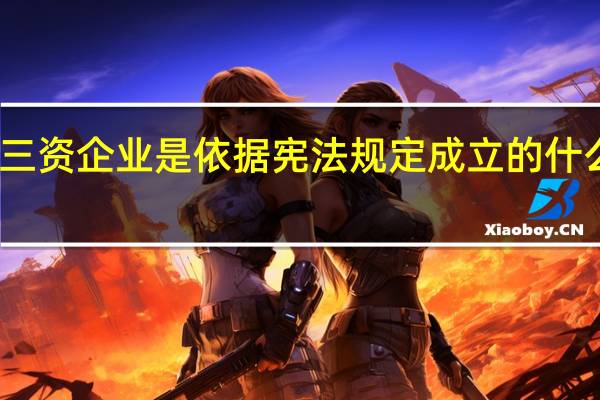 三资企业是依据宪法规定成立的什么企业（常用三资企业法律法规简介）