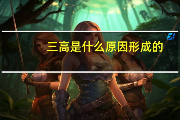 三高是什么原因形成的（三高是什么）