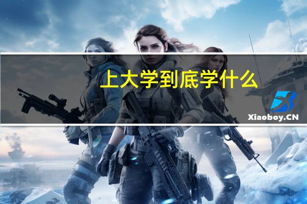 上大学到底学什么