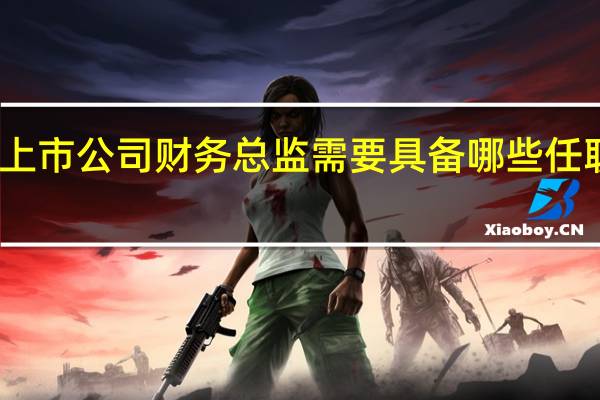 上市公司财务总监需要具备哪些任职资格?