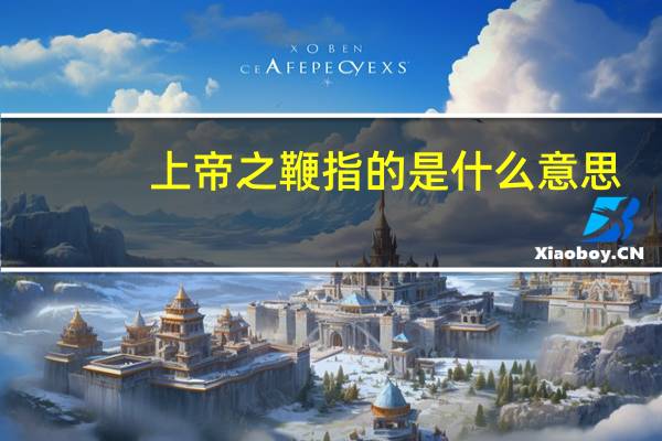 上帝之鞭指的是什么意思（上帝之鞭指的是什么）