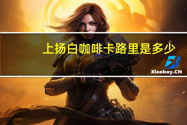 上扬 白咖啡卡路里是多少
