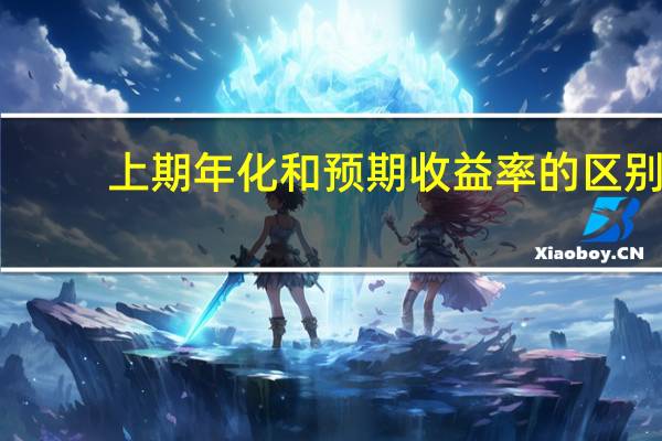 上期年化和预期收益率的区别（预期年化收益率是什么意思）