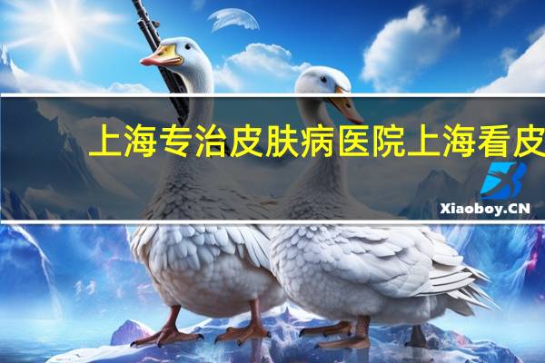 上海专治皮肤病医院 上海看皮肤的哪家医院最好