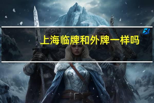 上海临牌和外牌一样吗
