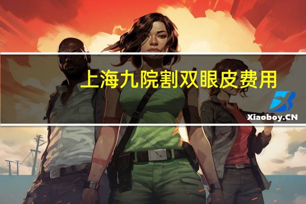 上海九院割双眼皮费用，上海九院开双眼皮，费用要多少