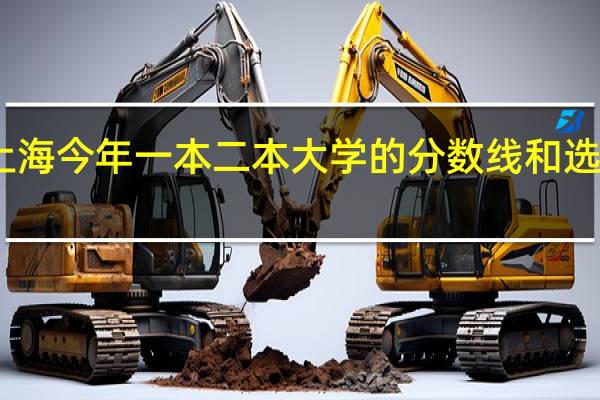 上海今年一本二本大学的分数线和选修等级?