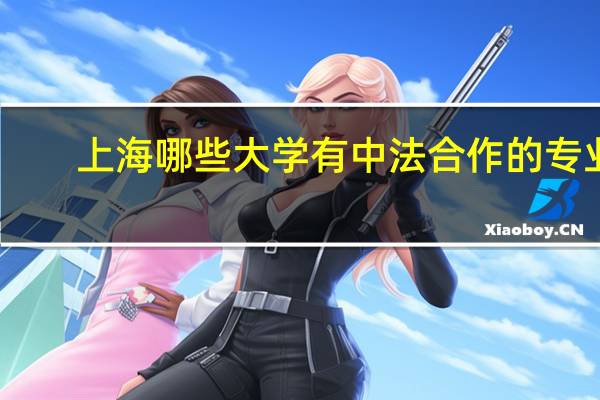 上海哪些大学有中法合作的专业