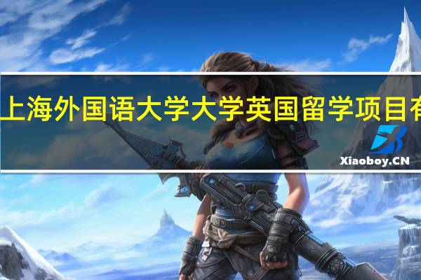 上海外国语大学大学英国留学项目有哪些