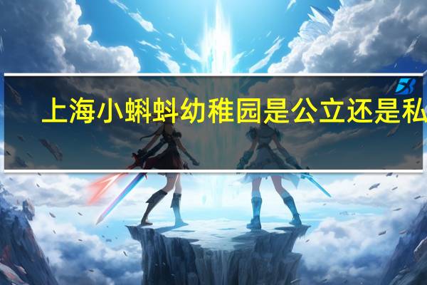 上海小蝌蚪幼稚园是公立还是私立