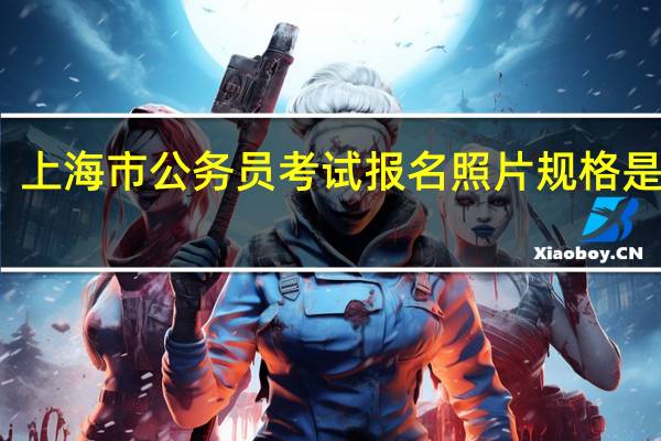 上海市公务员考试报名照片规格是多少