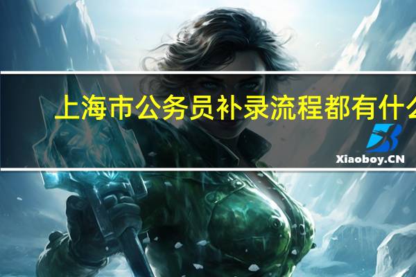 上海市公务员补录流程都有什么
