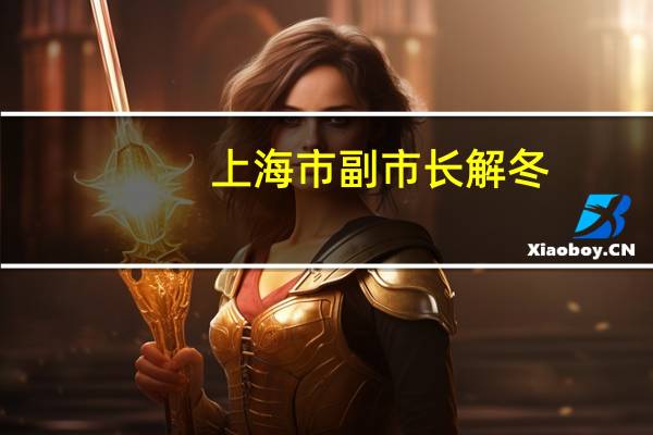 上海市副市长解冬：推动科技金融中心向更高能级迈进